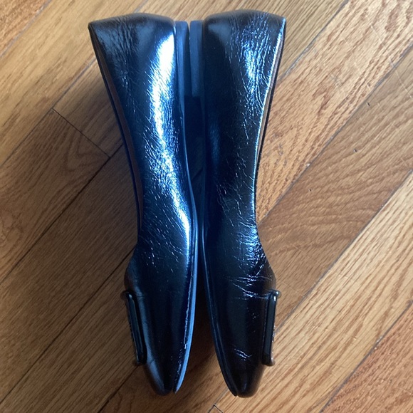 TORY BURCH GEORGIA BALLET WRINKLE CALF LEATHER SIZE 6.5 - Picture 4 of 5